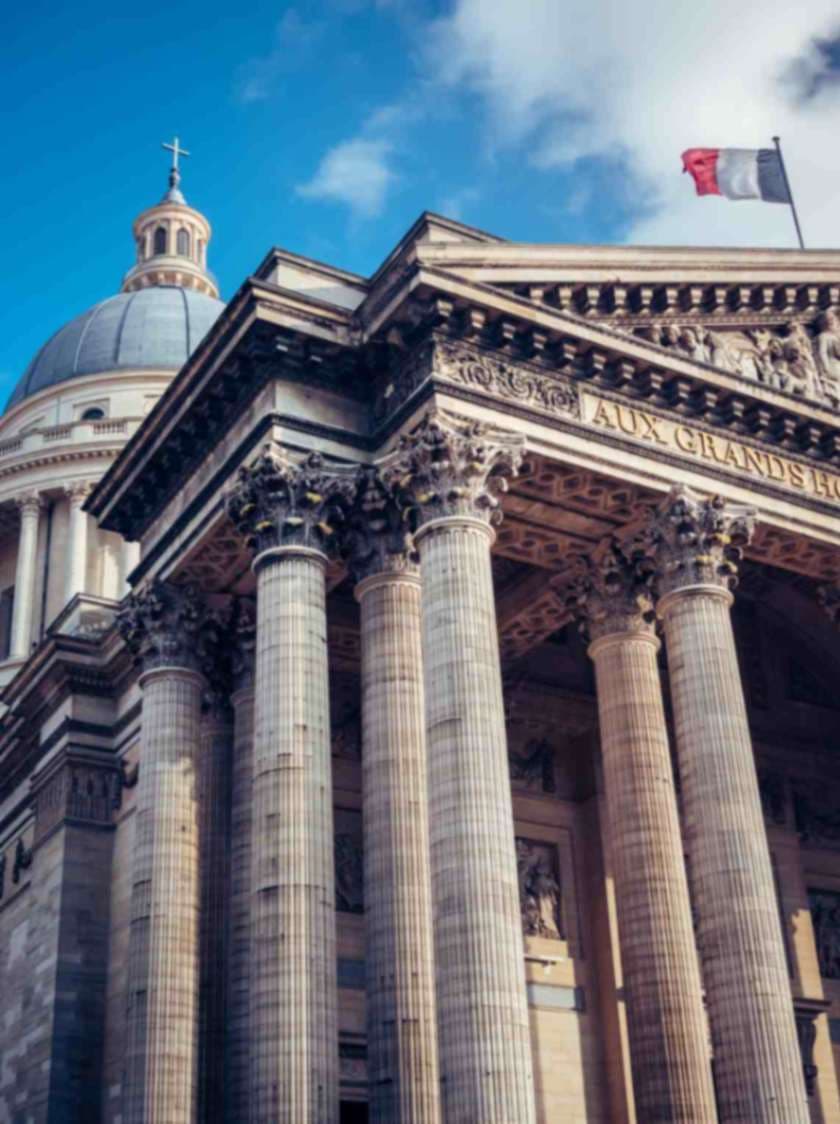 Corinthian Columns of Panthéon Facade