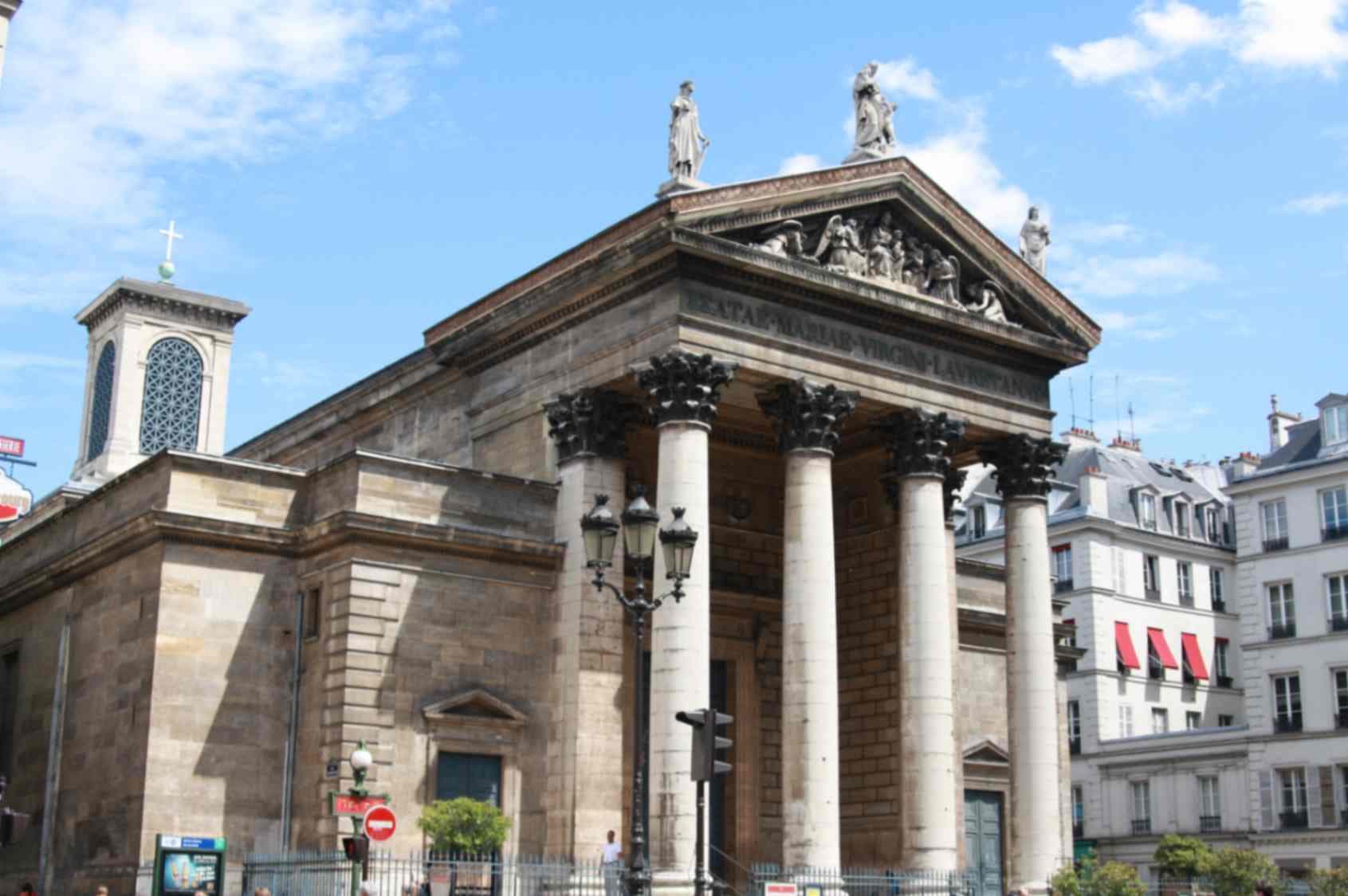 Facade of Notre-Dame-de-Lorette Church