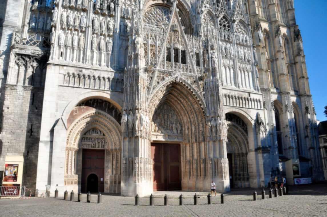 Gothic Facade of Rouen Cathedral