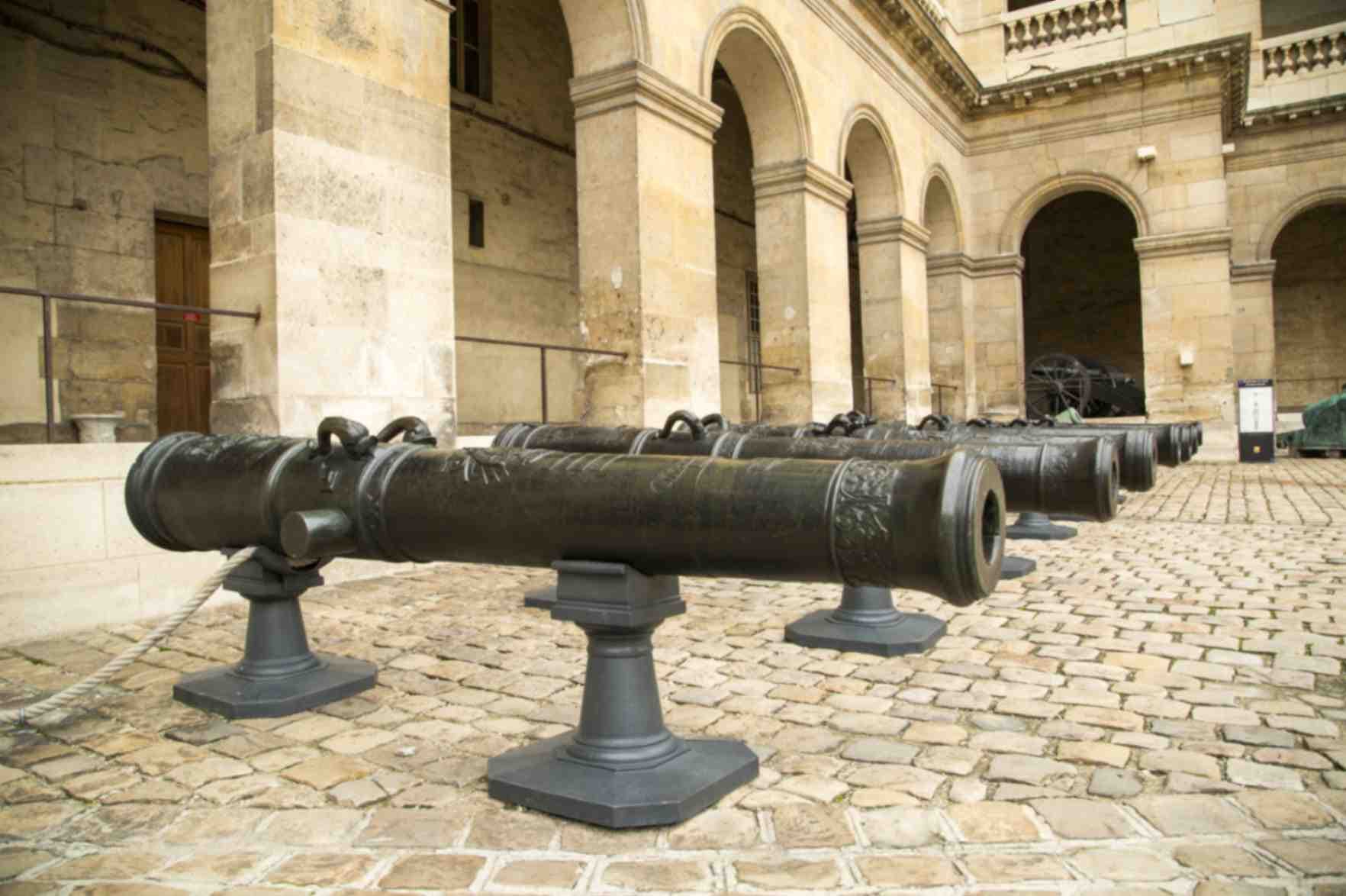 Historic Cannons in Main Courtyard Walkway