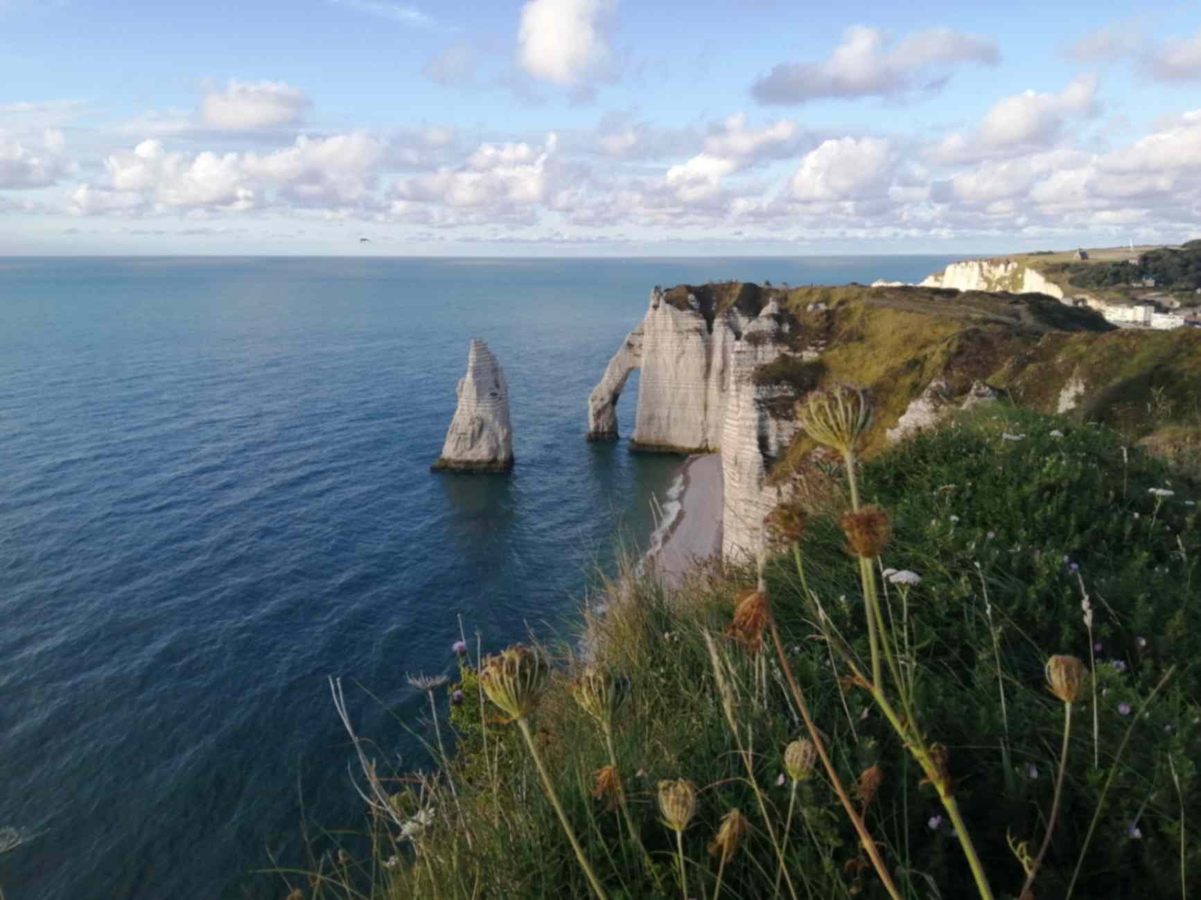 Iconic Chalk Sea Arch at Étretat
