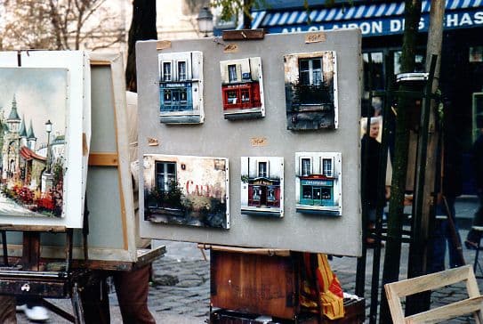 Paintings Displayed at Place du Tertre