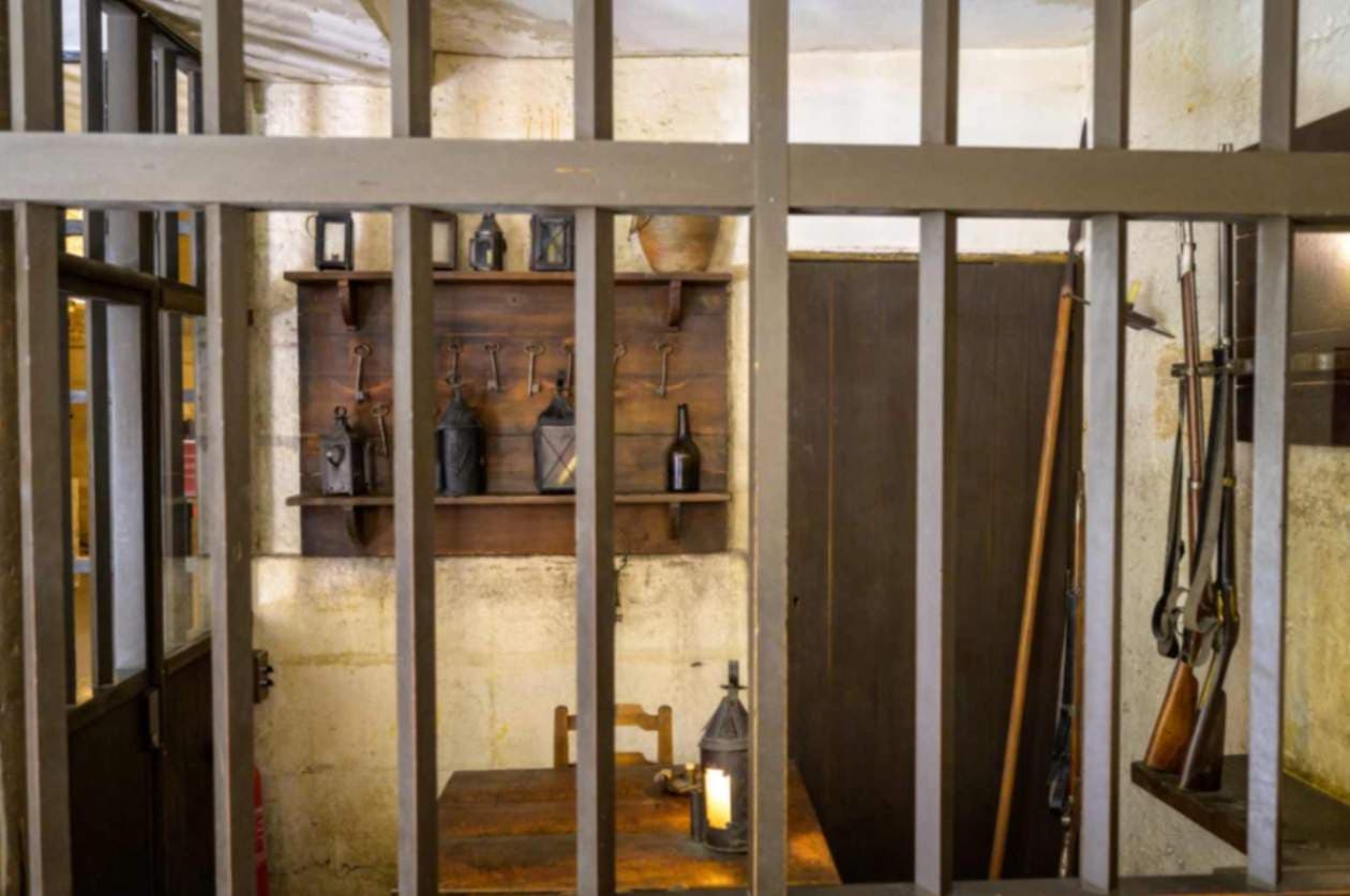 Reconstructed Prison Guard Room  Cell