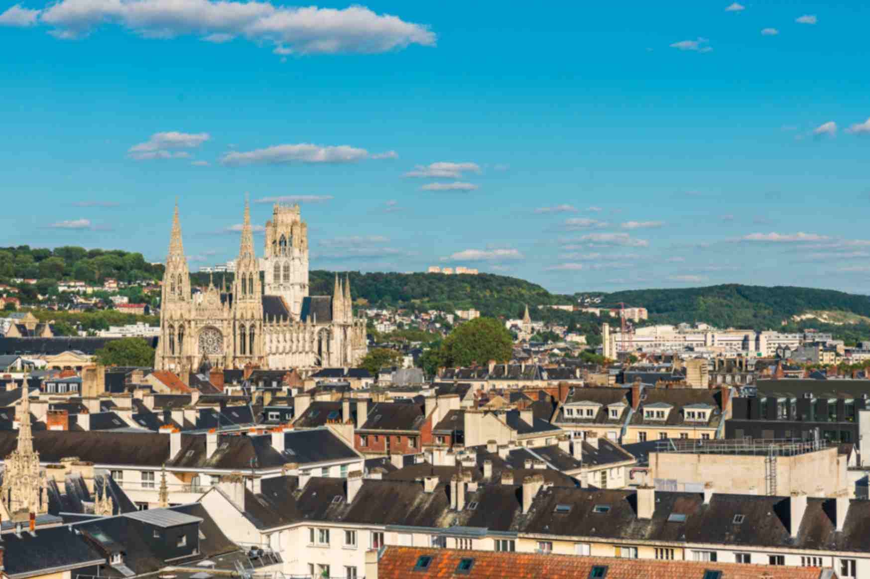 Panoramic View of Rouen’s Old City